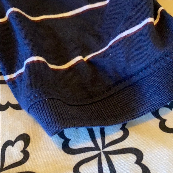 Red/white striped dark blue shirt - Picture 4 of 9